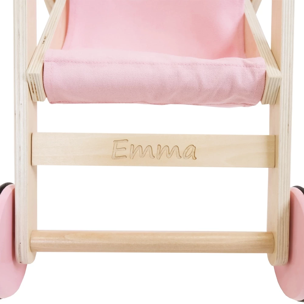  Graveren naam poppenbuggy Lovely Pink