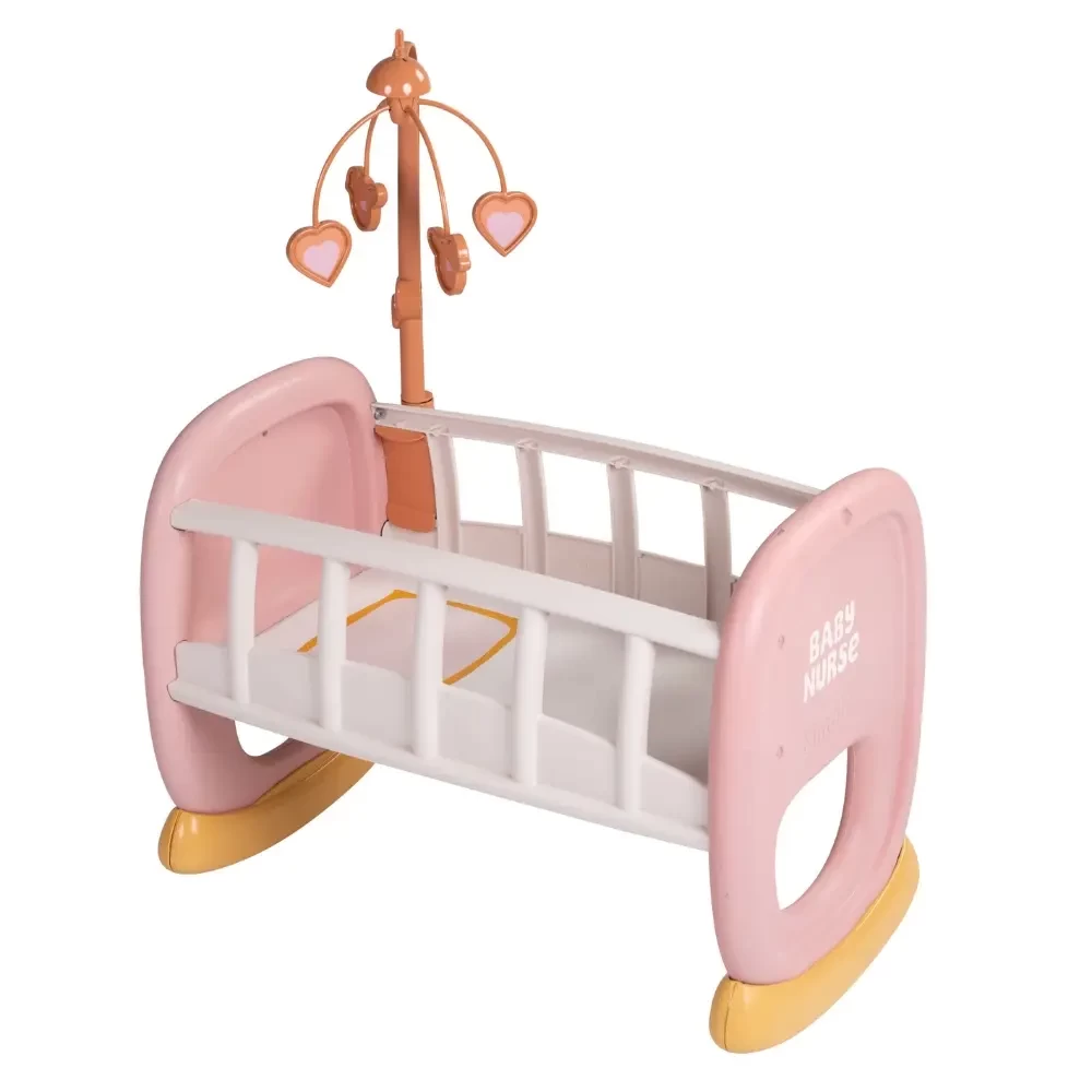 Smoby Baby Nurse poppenbed pastel