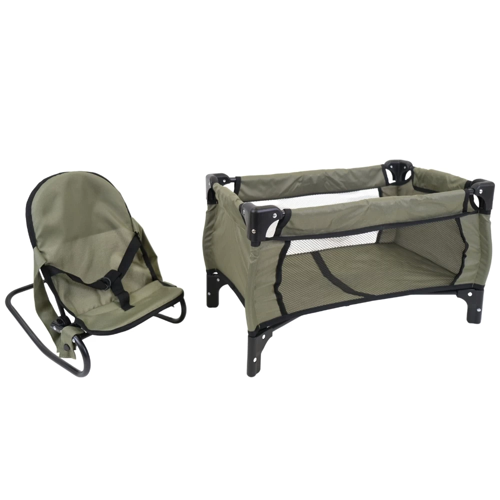  Green Angel poppenbedje en wippertje