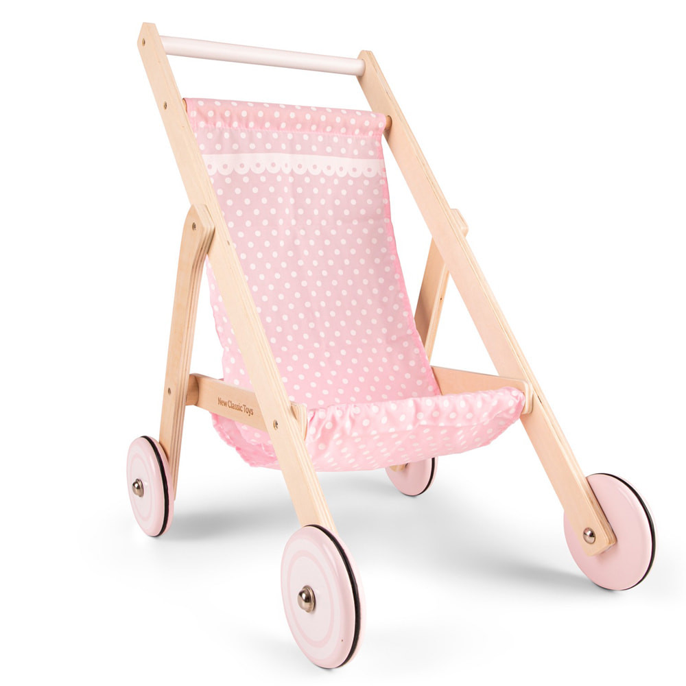 New Classic Toys Poppenbuggy roze