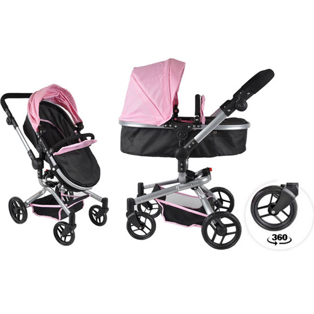 Verbonden heroïne Formuleren Poppenwagen | Black Angel 2 in 1 Softpink