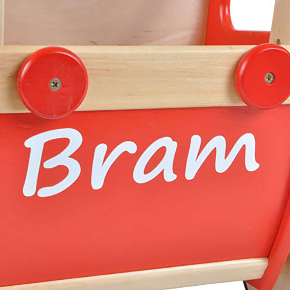  Sticker met eigen naam Racer Red