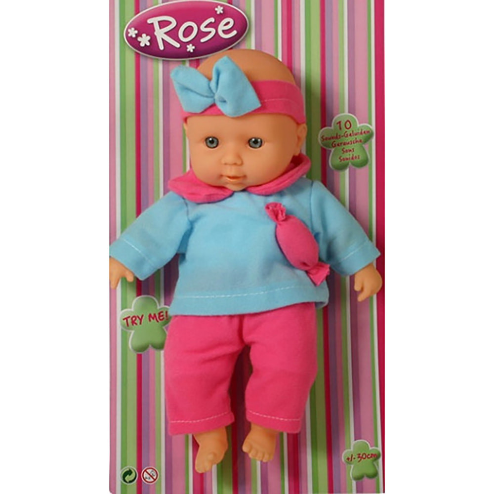 Funtoys Baby Rose pop 30 cm met geluid