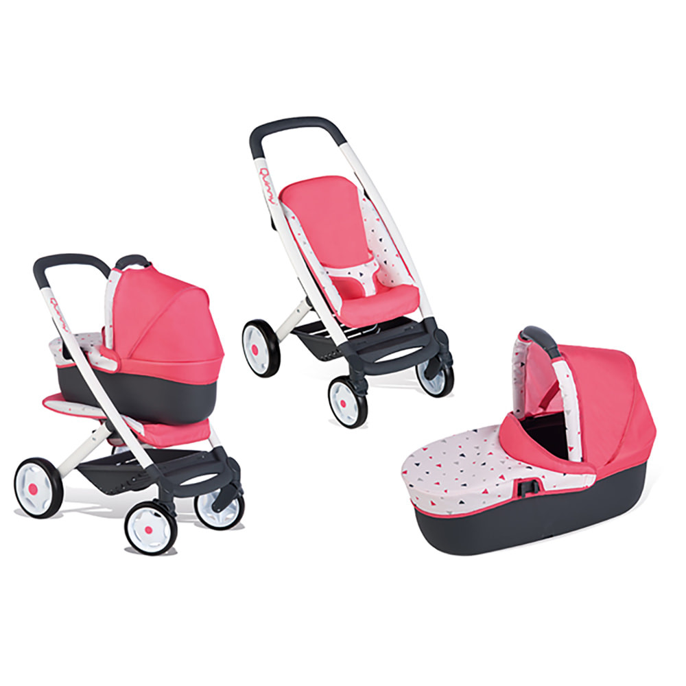 wond negeren uitzetten Poppenwagen | Smoby Quinny 3 in 1 roze (ook buggy en wieg)