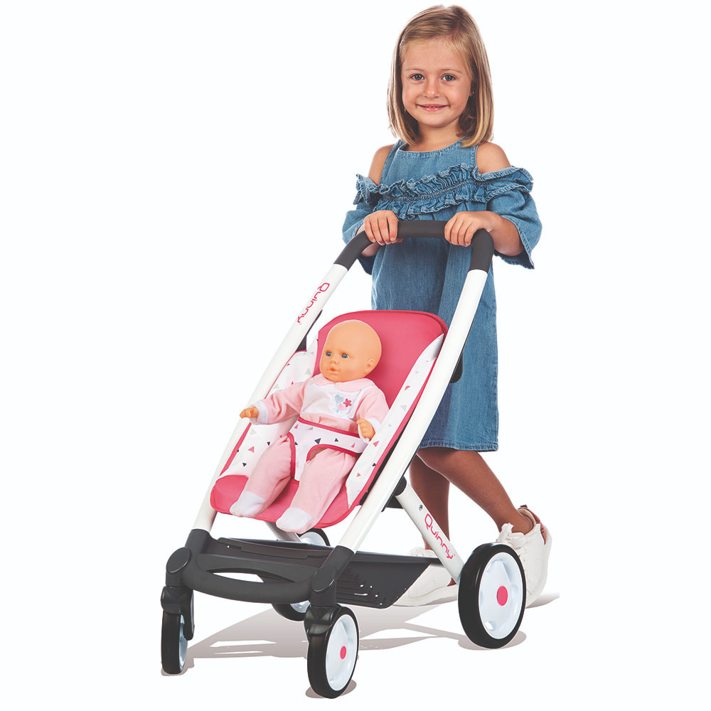 Kosten Gastvrijheid . Poppenwagen | Smoby Quinny 3 in 1 roze (ook buggy en wieg)