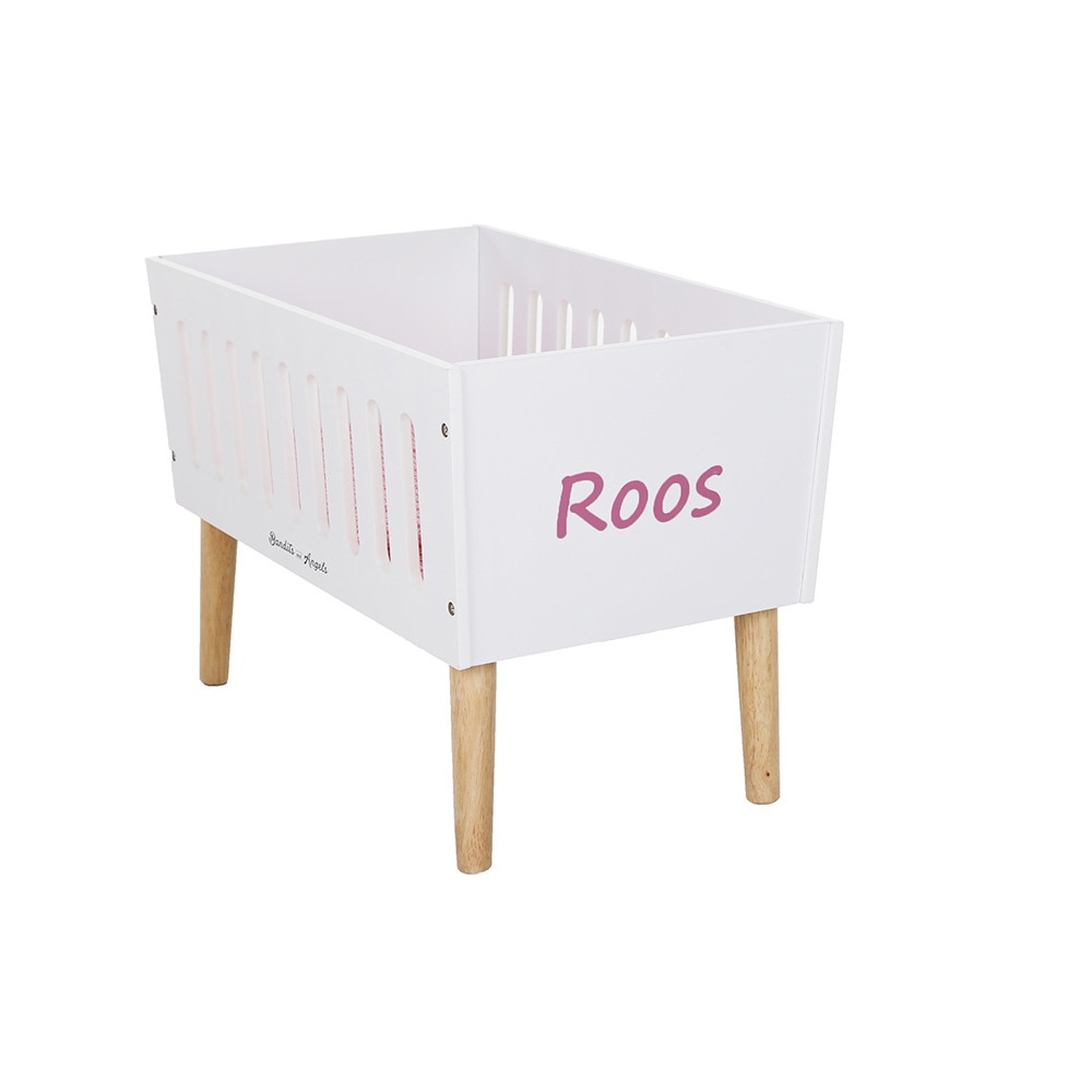  Sticker roze met eigen naam (poppenbedje Sweet Dreams)